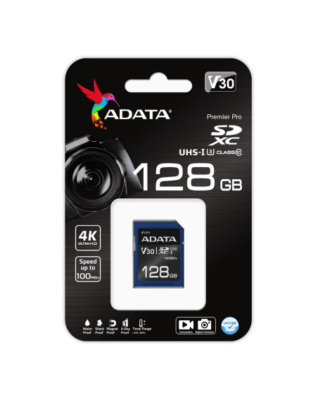 Adata Premier Pro Sdxc 128 Gb Class 10 Uhs-I/U3 V30