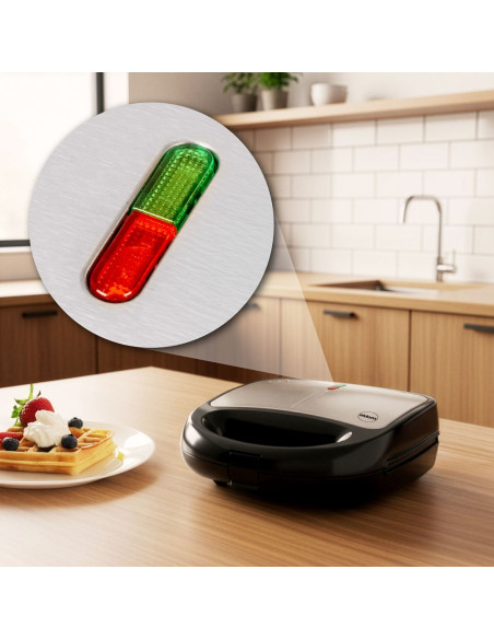 Eldom Opiekacz Wielofunkcyjny 5 In 1 St250 850W Wymienne Płyty: Sandwich, Grill, Gofry, Orzeszki, Mini Pączki