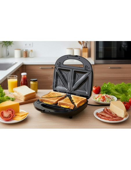 Eldom Opiekacz Wielofunkcyjny 5 In 1 St250 850W Wymienne Płyty: Sandwich, Grill, Gofry, Orzeszki, Mini Pączki