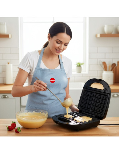 Eldom Opiekacz Wielofunkcyjny 5 In 1 St250 850W Wymienne Płyty: Sandwich, Grill, Gofry, Orzeszki, Mini Pączki