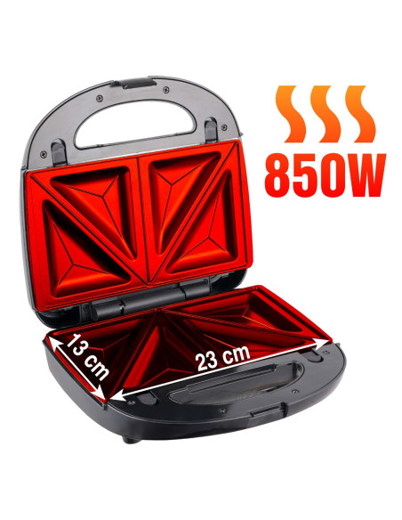 Eldom Opiekacz Wielofunkcyjny 5 In 1 St250 850W Wymienne Płyty: Sandwich, Grill, Gofry, Orzeszki, Mini Pączki