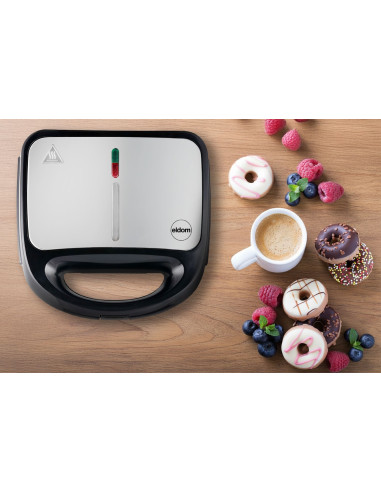 Eldom Opiekacz Wielofunkcyjny 5 In 1 St250 850W Wymienne Płyty: Sandwich, Grill, Gofry, Orzeszki, Mini Pączki