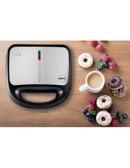 Eldom Opiekacz Wielofunkcyjny 5 In 1 St250 850W Wymienne Płyty: Sandwich, Grill, Gofry, Orzeszki, Mini Pączki