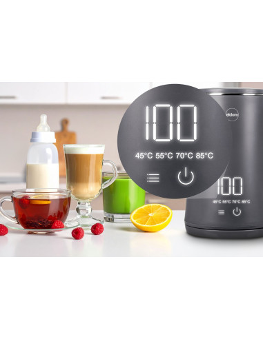 Eldom Czajnik Bezprzewodowy C515S Orra 1,8L 2000W, Szary, 5 Programów 45,55,70,85,100°C, Podtrzymywanie Temperatury