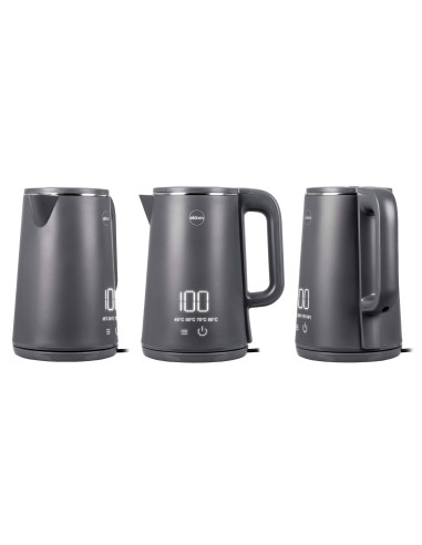Eldom Czajnik Bezprzewodowy C515S Orra 1,8L 2000W, Szary, 5 Programów 45,55,70,85,100°C, Podtrzymywanie Temperatury