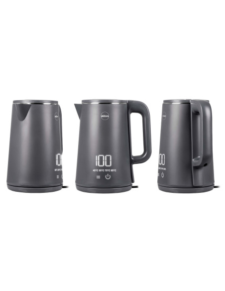 Eldom Czajnik Bezprzewodowy C515S Orra 1,8L 2000W, Szary, 5 Programów 45,55,70,85,100°C, Podtrzymywanie Temperatury