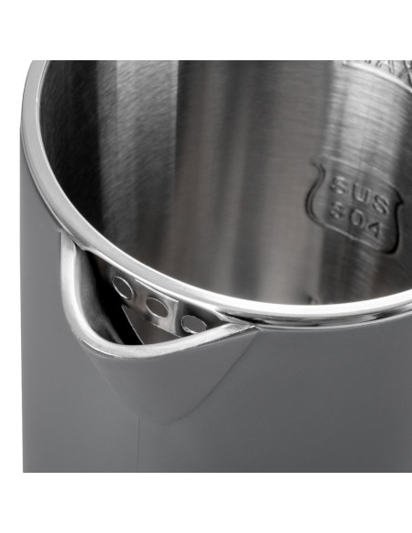 Eldom Czajnik Bezprzewodowy C515S Orra 1,8L 2000W, Szary, 5 Programów 45,55,70,85,100°C, Podtrzymywanie Temperatury