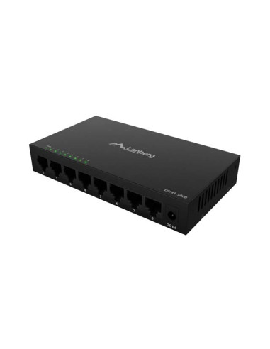 Lanberg Switch Dsm1-1008 8X1Gb/S Niezarządzalny Gigabit Ethernet 12V (Obudowa Metalowa)