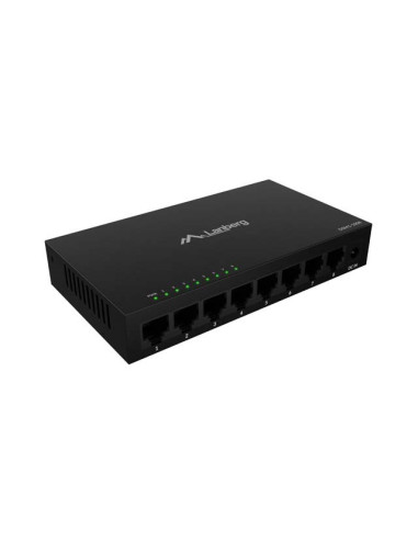 Lanberg Switch Dsm1-1008 8X1Gb/S Niezarządzalny Gigabit Ethernet 12V (Obudowa Metalowa)