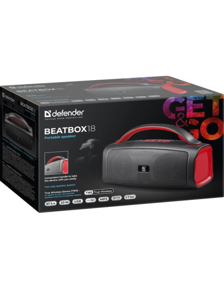 Defender Głośnik Bluetooth 5.4 Beatbox 18 20W 65218