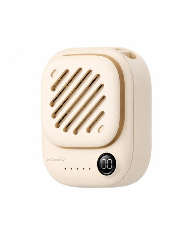 Aecooly Click 01 Mini Przenośny Wentylator Na Szyję - Beżowy