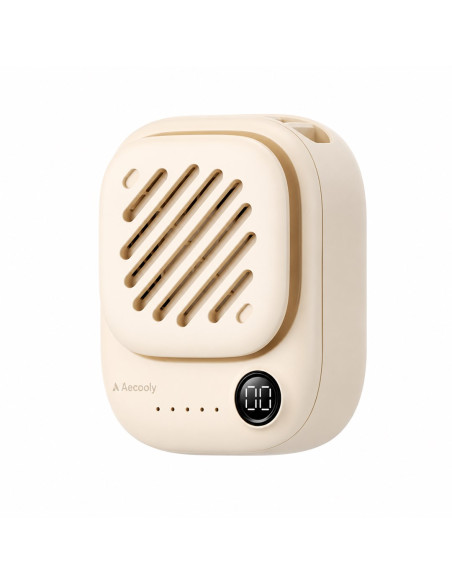 Aecooly Click 01 Mini Przenośny Wentylator Na Szyję - Beżowy