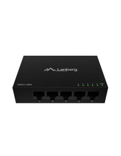 Lanberg Switch Dsm1-1005 5X1Gb/S Niezarządzalny Gigabit Ethernet Desktop 12V (Obudowa Metalowa)
