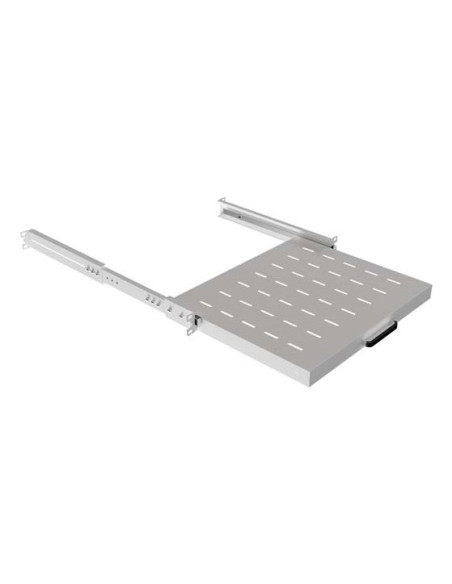 Lanberg Wysuwana Półka Do Szaf Rack 19" 350Mm Szara (1U/445X350Mm Udźwig Do 35Kg, Montaż 4Punktowy)