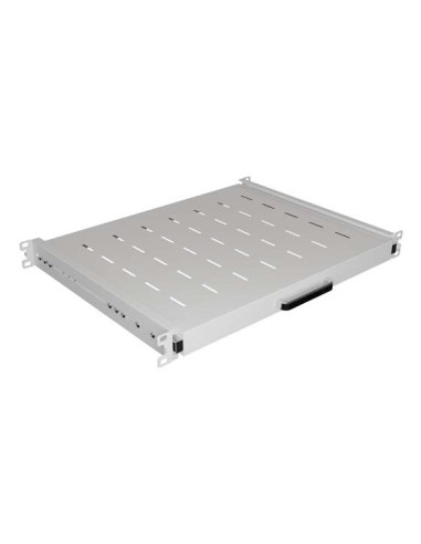 Lanberg Wysuwana Półka Do Szaf Rack 19" 350Mm Szara (1U/445X350Mm Udźwig Do 35Kg, Montaż 4Punktowy)