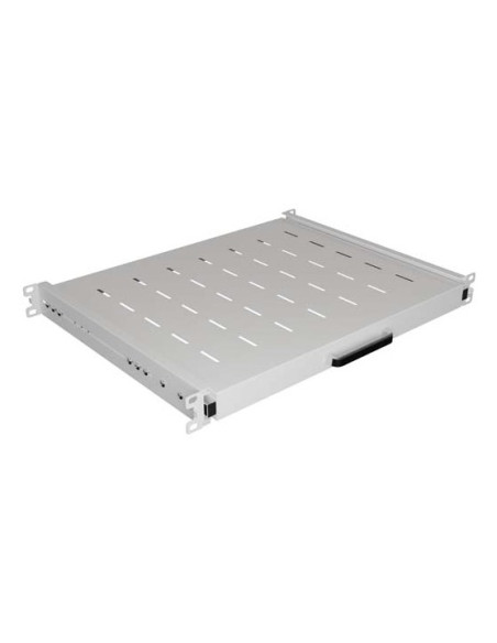 Lanberg Wysuwana Półka Do Szaf Rack 19" 350Mm Szara (1U/445X350Mm Udźwig Do 35Kg, Montaż 4Punktowy)