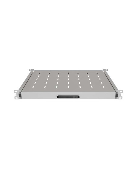 Lanberg Wysuwana Półka Do Szaf Rack 19" 350Mm Szara (1U/445X350Mm Udźwig Do 35Kg, Montaż 4Punktowy)