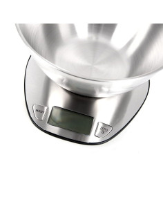 Eldom Waga Kuchenna Elektroniczna Wk320S Rena Dokładnosć 1 G Waży Do 5 Kg Wyświetlacz Led Stalowa Z Miską 2