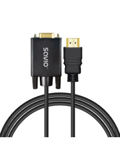 Savio Kabel/Adapter Hdmi (M) - Vga (M) Cl-197