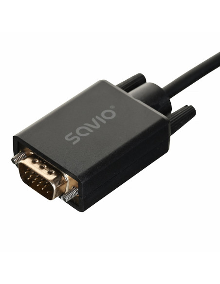 Savio Kabel Display Port Do Vga 1.8M Cl-203