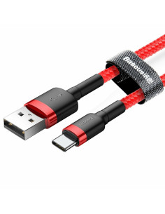 Kabel Baseus Cafule Catklf-B91 (Usb 2.0 - Usb Typu C   1M  Kolor Czarno-Czerwony) 2