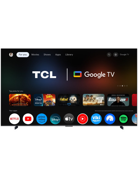 Telewizor Tcl 98P8L Qled 98" 4K Ultra Hd 144Hz Google Tv Dolby Atmos Czarny