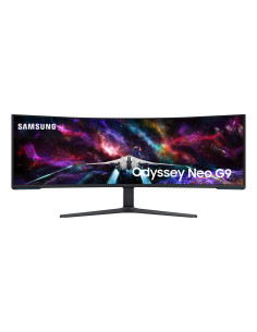 Samsung G95Nc Monitor Komputerowy 144,8 Cm (57") 7680 X 2160 Px Dual Uhd Qled Biały