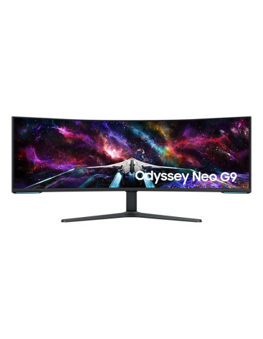 Samsung G95Nc Monitor Komputerowy 144,8 Cm (57") 7680 X 2160 Px Dual Uhd Qled Biały