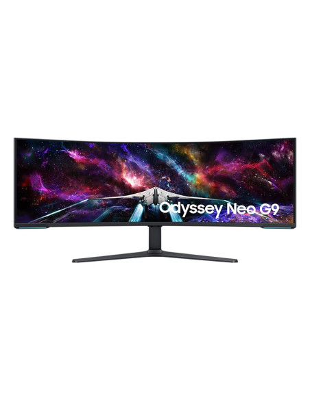 Samsung G95Nc Monitor Komputerowy 144,8 Cm (57") 7680 X 2160 Px Dual Uhd Qled Biały