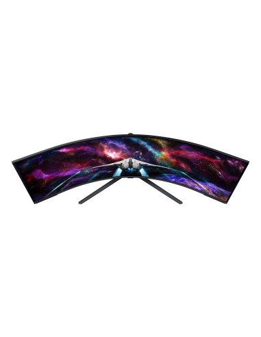 Samsung G95Nc Monitor Komputerowy 144,8 Cm (57") 7680 X 2160 Px Dual Uhd Qled Biały