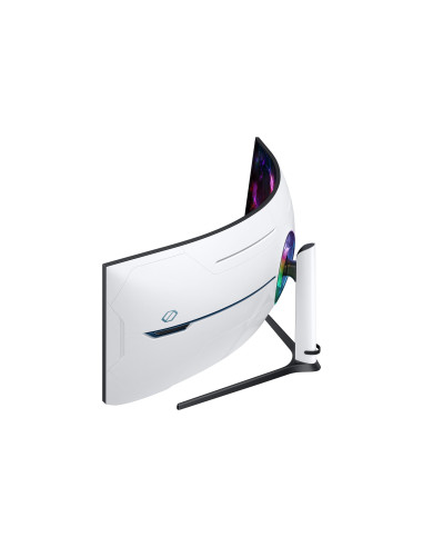 Samsung G95Nc Monitor Komputerowy 144,8 Cm (57") 7680 X 2160 Px Dual Uhd Qled Biały