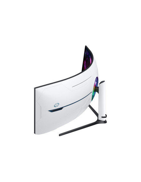 Samsung G95Nc Monitor Komputerowy 144,8 Cm (57") 7680 X 2160 Px Dual Uhd Qled Biały