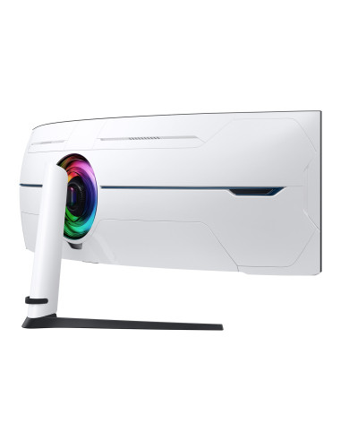 Samsung G95Nc Monitor Komputerowy 144,8 Cm (57") 7680 X 2160 Px Dual Uhd Qled Biały