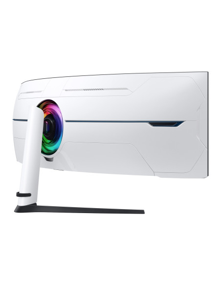 Samsung G95Nc Monitor Komputerowy 144,8 Cm (57") 7680 X 2160 Px Dual Uhd Qled Biały