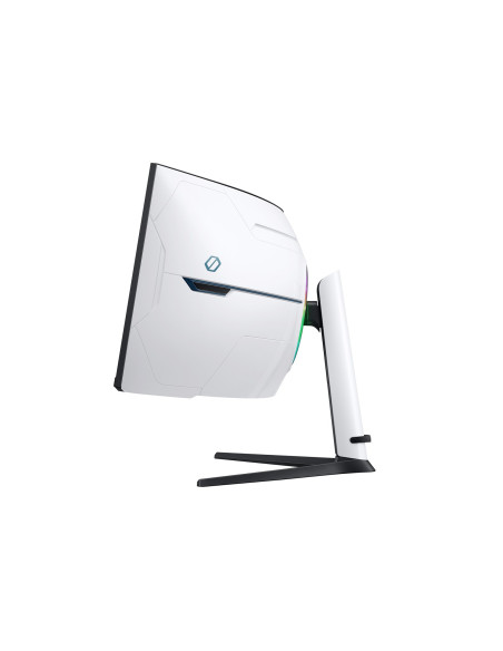 Samsung G95Nc Monitor Komputerowy 144,8 Cm (57") 7680 X 2160 Px Dual Uhd Qled Biały