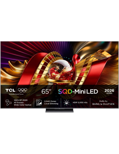 Tcl C8L 65C8L Telewizor 165,1 Cm (65") 4K Ultra Hd Smart Tv Wi-Fi Czarny 6000 Cd/M2