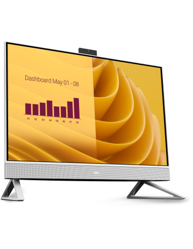 Dell 27 Aio Ec27250 Core 7-150U 27.0"Fhd Touch Ips 250Nits 16Gb Ddr5 Ssd1Tb Geforce Mx 570A Cam Wlan + Bt Backlit Kb W11Pro 3Y P