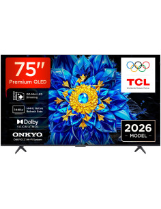 Telewizor Tcl 75P8L Qled 75" 4K Ultra Hd 144Hz Google Tv Dolby Atmos Czarny
