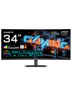 Gigabyte Mo34Wqc36 Monitor Komputerowy 86,4 Cm (34") 3440 X 1440 Px Wide Quad Hd Qd-Oled Czarny 2
