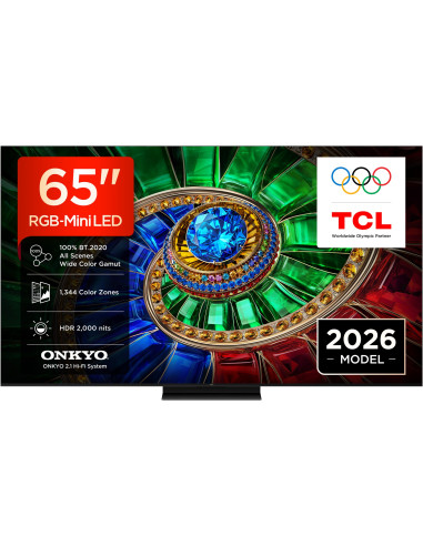 Tcl Rm7L 65Rm7L Telewizor 165,1 Cm (65") 4K Ultra Hd Smart Tv Wi-Fi Czarny 2000 Cd/M2
