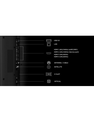 Tcl Rm7L 65Rm7L Telewizor 165,1 Cm (65") 4K Ultra Hd Smart Tv Wi-Fi Czarny 2000 Cd/M2