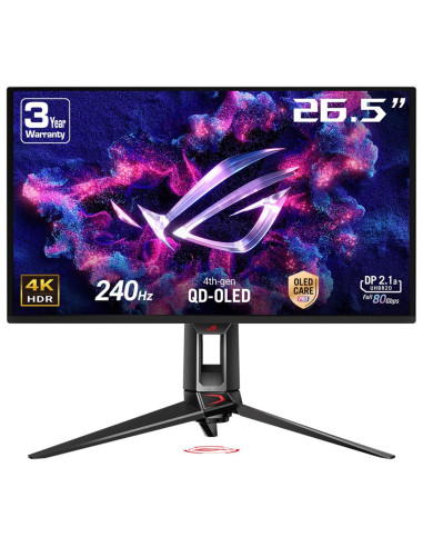 Asus Rog Swift Oled Pg27Ucdm Gaming Monitor ? 27-Inch (26.5-Inch Viewable) 4K Qd-Oled Panel, 240Hz, 0.03Ms (Gtg), Oled Anti-Flic