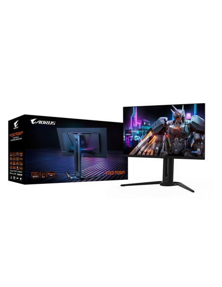 Gigabyte Aorus Fo27Q5P Monitor Komputerowy 68,6 Cm (27") 2560 X 1440 Px Quad Hd Oled Czarny