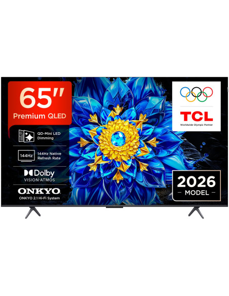 Telewizor Tcl 65P8L Qled 65" 4K Ultra Hd 144Hz Google Tv Dolby Atmos Czarny