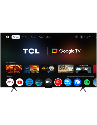 Telewizor Tcl 65P8L Qled 65" 4K Ultra Hd 144Hz Google Tv Dolby Atmos Czarny