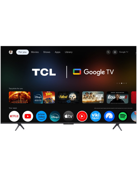 Telewizor Tcl 65P8L Qled 65" 4K Ultra Hd 144Hz Google Tv Dolby Atmos Czarny
