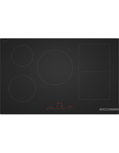 Płyta Indukcyjna Bosch Pvw81Chb1E Serie 6 80 Cm | Powerboost | Combizone | Timer | Czarny Mat | Bezramkowa