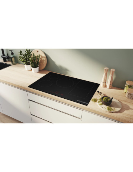 Płyta Indukcyjna Bosch Pvw81Chb1E Serie 6 80 Cm | Powerboost | Combizone | Timer | Czarny Mat | Bezramkowa