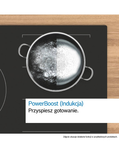 Płyta Indukcyjna Bosch Pvw81Chb1E Serie 6 80 Cm | Powerboost | Combizone | Timer | Czarny Mat | Bezramkowa