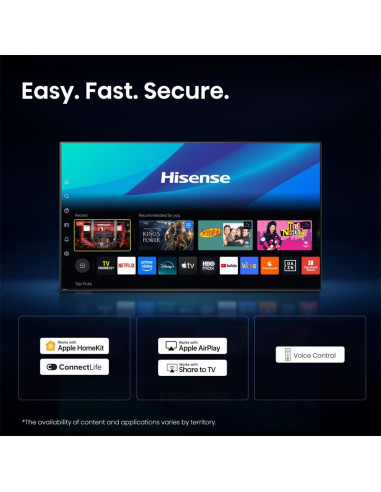 Hisense 65E7S Pro 165,1 Cm (65") 4K Ultra Hd Smart Tv Wi-Fi Czarny